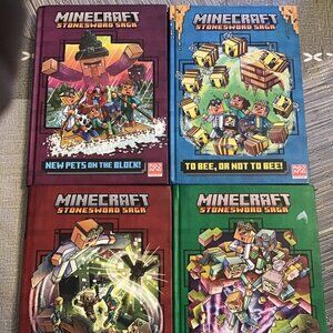 Mindcraft Stonesword Saga Hardcover Books #3-6,  Like New Books, Homeschool